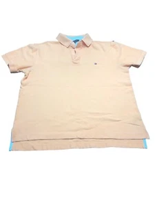 Tommy Hilfiger Mens Polo Short Sleeve  size M orange - Picture 1 of 6