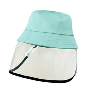 Protective Anti Spit Dust Fishing Bucket Saliva Kid Children UV Shield Hat Cap - Picture 1 of 33