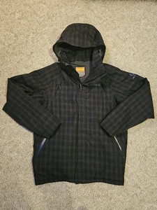 Chaqueta Merrell Opti Shell/cálida desmontable con capucha-esquí/nieve, negra, acento púrpura XL - Imagen 1 de 16