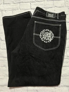 Jeans uomo MFG Marithe Francois Girbaud 42M nero ampio 42x32 stile Y2K - Foto 1 di 13