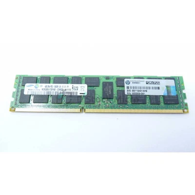Mémoire RAM HP 500203-061 4Go 1333MHz PC3-10600R ECC Registered - FRANCE / TVA - Photo 1/2