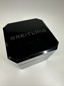 BREITLING 1884 Watch Box EMPTY - Hard Black Gloss Plastic MADE IN FRANCE *READ* - Picture 1 of 11