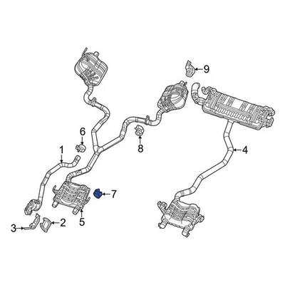 For Jeep Grand Cherokee 2022-2024 Jeep 68440473AA Left Exhaust System Hanger - Image 1 of 4
