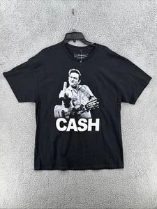 Jim Marshall Black Johnny Cash “Middle Finger” Graphic T-Shirt Men’s Sz XL NWT - Picture 1 of 3