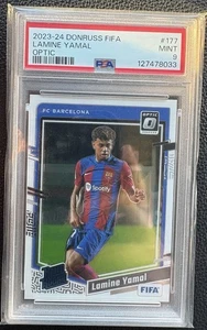 2023-24 Donruss Optic Rated Rookie RC #177 Lamine Yamal PSA 9 MINT LOOKS GEM! - Bild 1 von 2