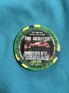 MGM GRAND Las Vegas 2006 LIMITIERT 25$ Casino Poker Chip Mosley Vargas The Rematch - Bild 1 von 2