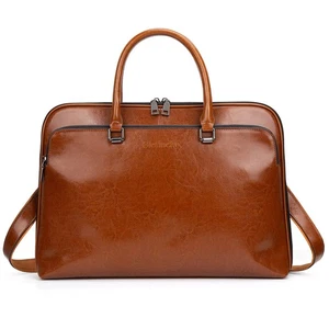 Laptop Messenger Aktentasche Schultertasche: Echtleder Herren 13 14 Zoll Macbo... - Bild 1 von 6