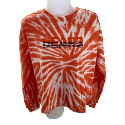 WEAR by Erin Andrews NFL Chicago Bears Tie Dye Long Sleeve Womens Shirt Med NEW - Image 1 of 4