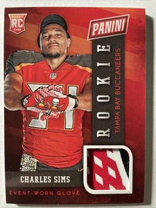 2014 Panini The National Charles Sims Guantes de Novato Parche de 3 Colores WVU - BUCCS - Imagen 1 de 2