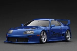 2002 Toyota Supra (A80) TRD 3000GT 1/18 scale Blue Metallic by Ignition Model - Picture 1 of 5