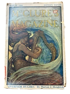 Vintage McClure’s Magazin März 1908 Tiffany & Co Werbung Jugendstil Cover Antik - Bild 1 von 11