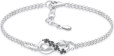 Elli DIAMONDS Bracciale Donne Infinito Symbol Con Diamante (1,95 Ct.) in Argento - Immagine 1 di 4