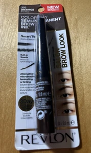 Revlon ColorStay Semi-Permanent Brow Ink, Dark Brown 355, 0.09 fl oz - Picture 1 of 2