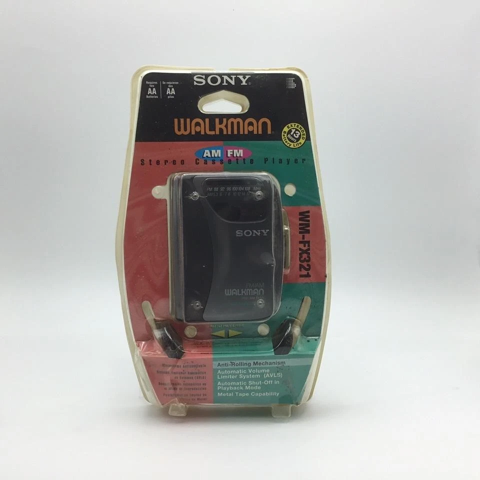 Sony Walkman WM-FX321 AM/FM Radio Cassette Auto Reverse Belt Clip - Tested C20