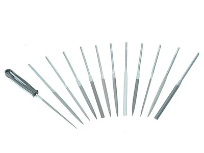  Bahco 2-472-16-2-0 Needle Set of 12 Cut 2 Smoot 160mm (6.2in) BAH472 - Image 1 of 2