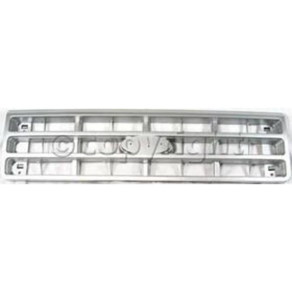 Grille Assembly For Ford F-150 F-250 F-350 Bronco 1989-1991 Chrome with Gray Foto 1 de 4