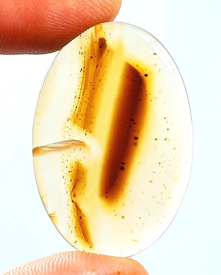 29 Ct 3X23X35 mm Calcedonia Natural Montana Ágata Ovalado Cabujón Piedra... - Imagen 1 de 1