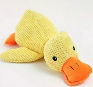 Beruhigendes Enten-Haustier-Plüschspielzeug für Hunde mit Geräusch - Bild 1 von 5