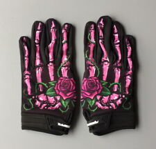 1Pair Ghost hand motocycle Sports Gloves Cycling MTB Bike Full Finger Glove pink