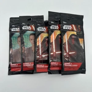 TOPPS STAR WARS THE FORCE AWAKENS JUMBO PACK SERIES 2 (5 Pack Lot) NEW!! - Picture 1 of 2