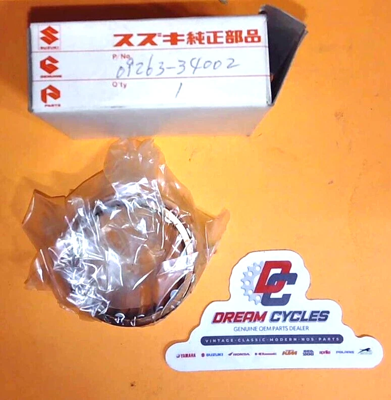 Rolamento de pino de manivela original SUZUKI DR400 SP400 GN400 FABRICANTE DE EQUIPAMENTO ORIGINAL 09263-34002 DR SP GN - Imagem 1 de 1