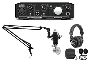 Mackie Gaming Streaming Twitch Bundle w/Microphone+Headphones+Boom Arm - Picture 1 of 11