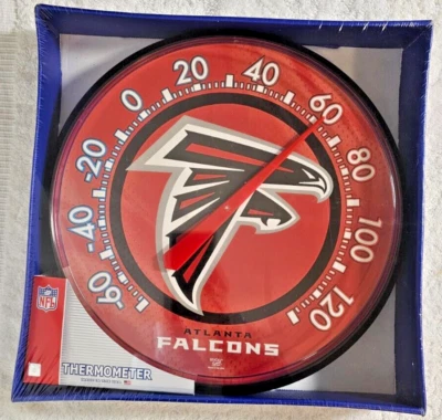 NFL Atlanta Falcons Wall Thermometer 13" WinCraft Sports Football Made USA NEW - Image 1 of 4