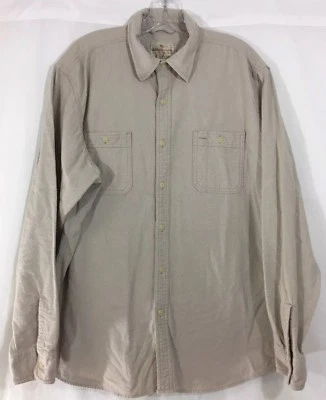 Camisa de franela marrón claro/bronceada con botones talla XL de American Living para hombre Foto 1 de 3