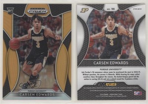 2019-20 Panini Prizm Draft Picks Neon Orange /149 Carsen Edwards #98 Rookie RC