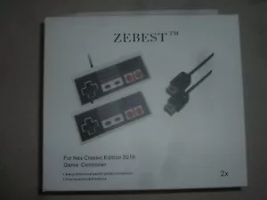 LOTE DE 2 CONTROLADORES DE VIDEOJUEGOS NNINTENDO NES EDICIÓN CLÁSICA 2016 PAQUETE NUEVO ZEBEST - Imagen 1 de 4