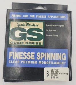 Gander Mountain GS Guide Series 8lb 440yds Finesse Spinning Monofilament - New - Imagen 1 de 2