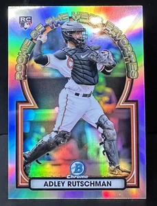 2023 Bowman Chrome Rookie of Year Favorite Insert ADLEY RUTSCHMAN RC Orioles - Picture 1 of 2