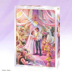 Disney Tangled Happy Wedding Rapunzel & Eugene 1000 Piece Puzzle Tenyo Japan - Picture 1 of 3