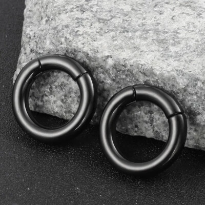 2 PIEZAS Perchas de oreja Halo Medidores de silla de montar Tapones Expansor Piercing Joyería corporal Foto 1 de 4