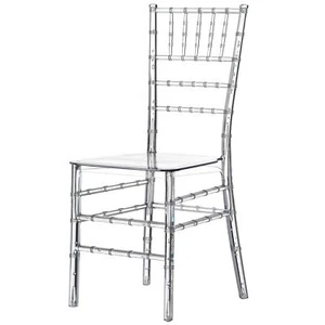 New Modern Acrylic Stackable Chiavari Dining Chair, Clear Party Chair - Picture 1 of 10