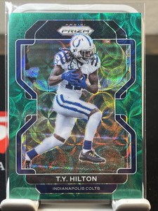 TY HILTON 2021 Panini Prizm GREEN SCOPE Refractor #21 COLTS /75