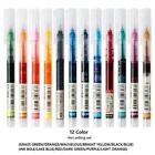 12 Color/set Student School Office Stationery Fine Nib Gel Pen Big Ink Capacity