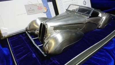 Franklin Mint Delahaye 135M 1937 Roadster 115hp Fine Pewter Model From Japan - Image 1 of 4