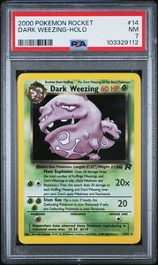 2000 Pokemon Rocket #14 Dark Weezing Holo PSA 7 NM - Picture 1 of 2