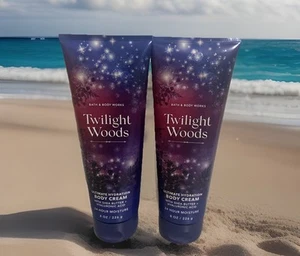 (2 Stück) Bath & Body Works *TWILIGHT WOODS* Ultimative Feuchtigkeitskörpercreme 8 Oz. - Bild 1 von 2