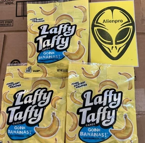 3- New Bags Laffy Taffy Candy Go Bananas. 4.5 0z /set 3pack - Picture 1 of 1
