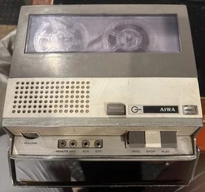 AIWA TP-703 Solid State Reel to Reel Portable Tape Recorder Vintage - Picture 1 of 9