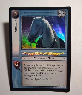 Decipher LOTR TCG Fellowship of the Ring ASFALOTH 1U31 FOIL LP - Image 1 of 4