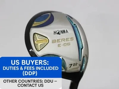 HONMA BERES E-06 3-Star 7W 22° Fairway Wood RH R-Flex ARMRQ X43 Japan Model - Image 1 of 4