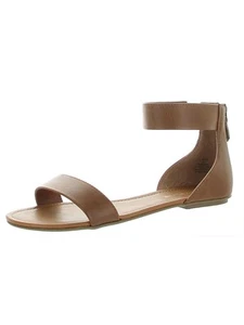 SUN STONE Womens Brown Gladiator Inspired Padded Keley Round Toe Sandals 8.5 M - Picture 1 of 9