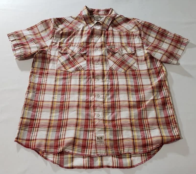 Camisa a Cuadros Ezequiel Hombres M Manga Corta Abotonada Bolsillos Multicolor * Foto 1 de 4