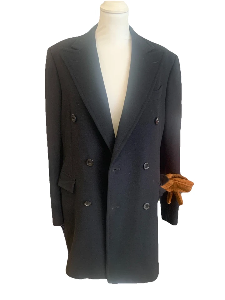 Corneliani Pure Cashmere Coat Men’s Navy 46 EU (Small) - Image 1 of 4