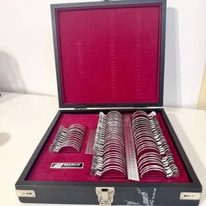Juego de lentes de prueba perimetral Marco borde metálico óptico esferas oftálmicas cilindro - Imagen 1 de 11