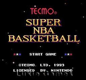 Tecmo Super NBA Basketball - SNES Nintendo Game