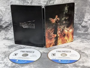 Final Fantasy VII Remake Steelbook Sony PlayStation 4 PS4 Play Disc & Data Disc - Picture 1 of 18